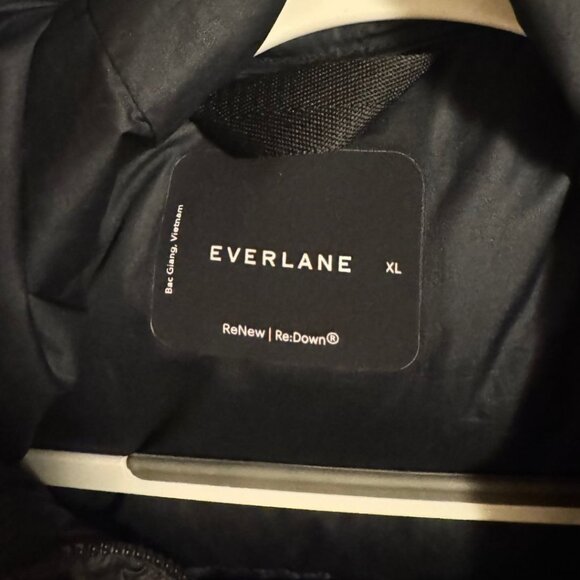 Everlane Black- Worn Twice- The Re Down Sleeping Bag Puffer Long Coat - Size XL - Picture 3 of 5